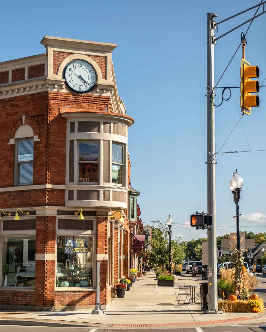 Downtown Oxford Michigan Clock Seymor Lake Rd Peg Feltner Commercial Real Estate Advisor